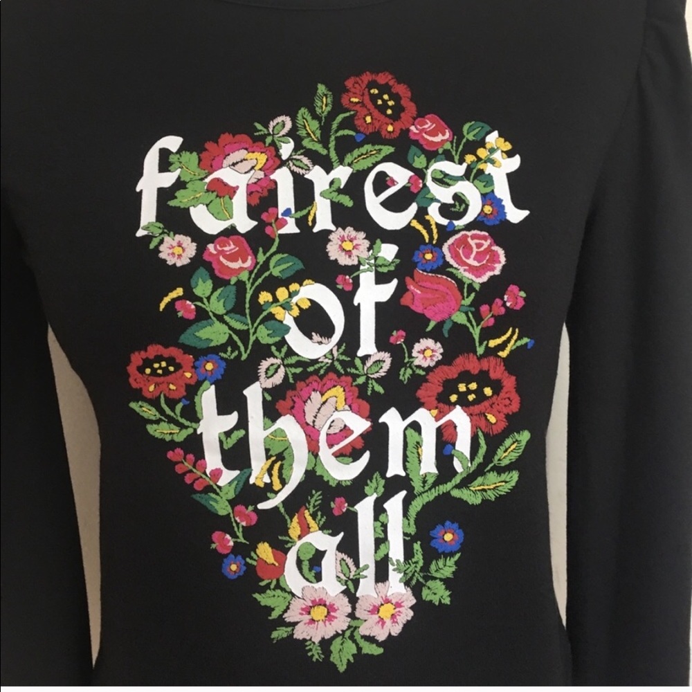 NWT Disney Fairest of them all Black T-Shirt Sz XS - Picture 2 of 7
